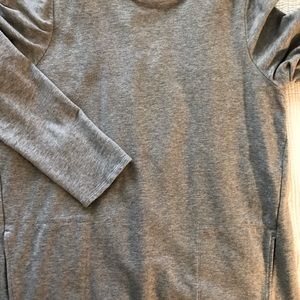 Gray JJill dress. French terry. L.  Nice detail.